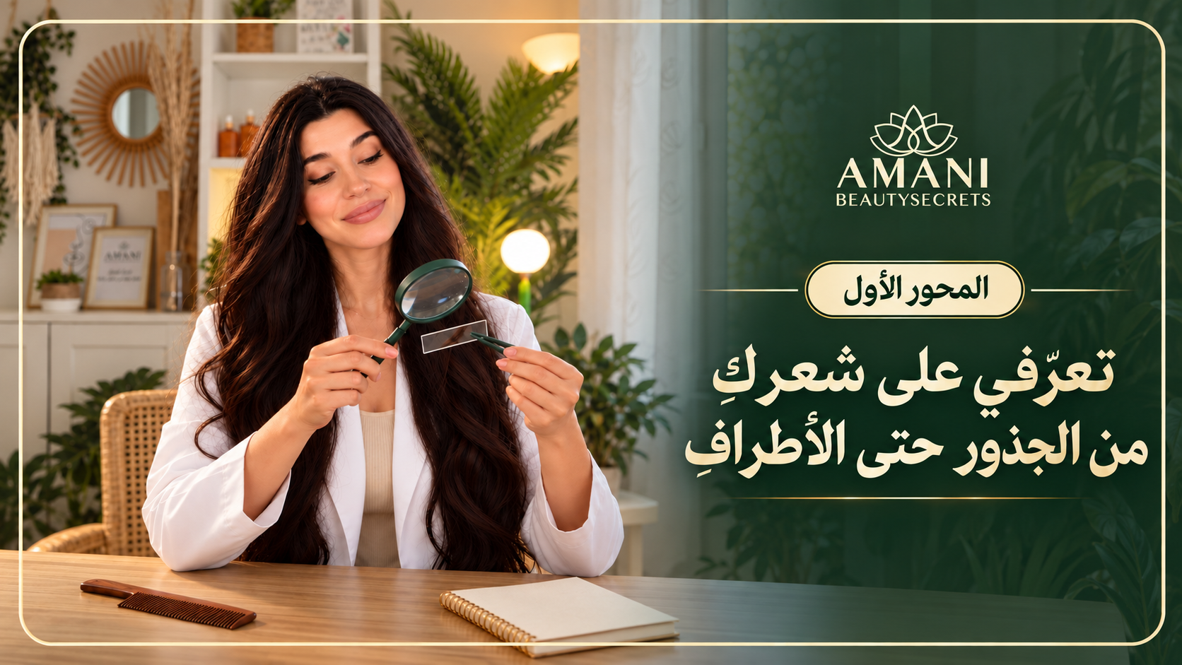 هوية شعري | اكتشفي شعرك من الجذور حتى الأطراف